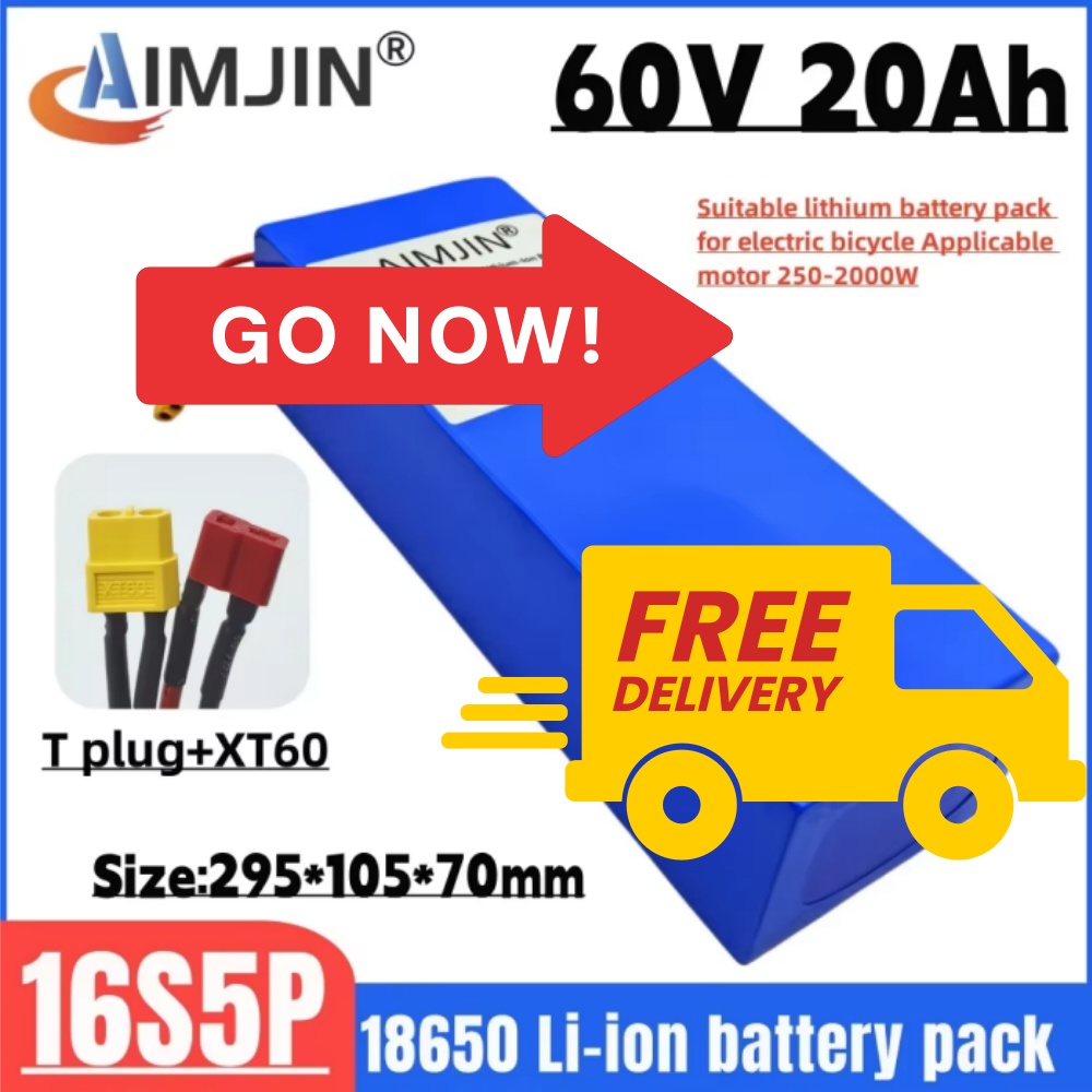 72V 40Ah Lifepo4 Battery Pack - Akumulator litowo-jonowy 20000mAh 16S5P 60V o