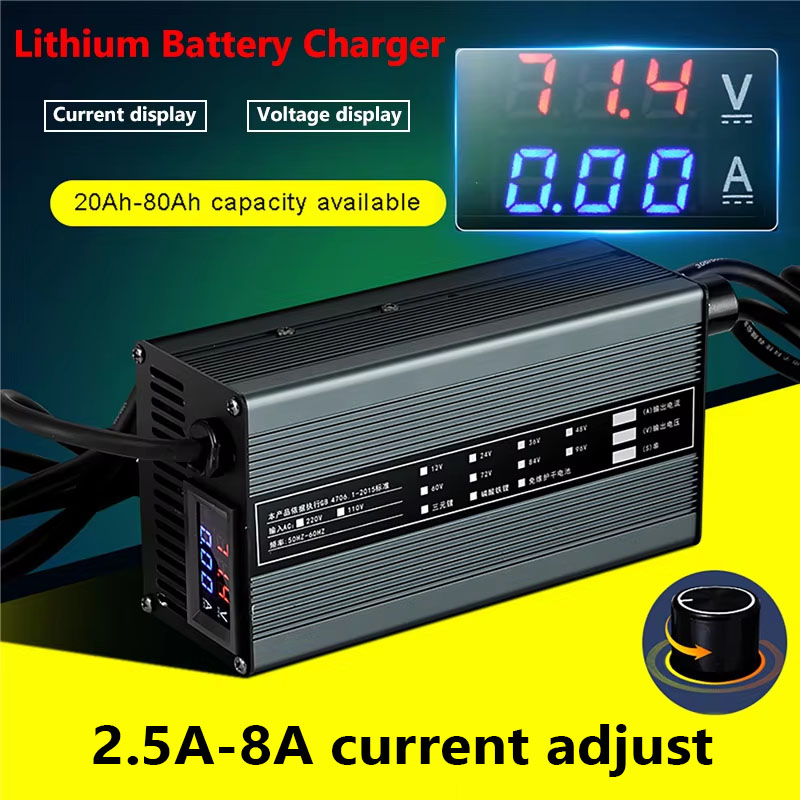 8A 48V 58.4V 72V 60V 67.2V 84V – 84V 20A Smart Charger recenzja i cena