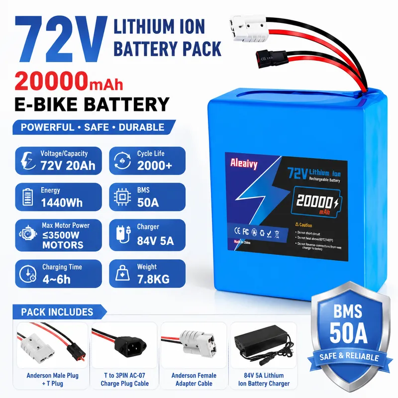 Akumulator litowy 72V 84V 20S4 – 72V 40Ah Lifepo4 Battery Pack recenzja i cena
